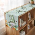 thumbnail image 6 of Table Runners 72 Inches Long Dress Scarves, Easter Gnomes Farmhouse Kitchen Table Runner, Coffee Tablerunners, Spring Watercolor Eggs Flower Wood Grain Teal 16x72 Inch, 6 of 9