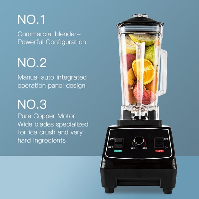 Licuadora multiusos profesional de 62 onzas, base de 1600 vatios, tecnología de trituración total , triturar Negro Macarena batidoras de cocina