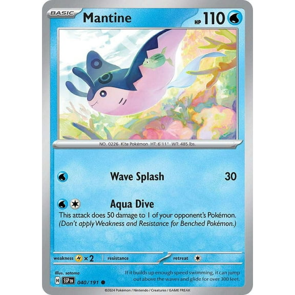 Pokemon Surging Sparks Uncommon Mantine #40