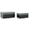 thumbnail image 4 of DecMode Black Wood Contemporary Box, 2 - Pieces, 4 of 10