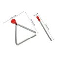thumbnail image 2 of Minkissy Small Percussion Instruments Triangle Instrument Multi Metal For Kids Music Education 1 Set, 2 of 8