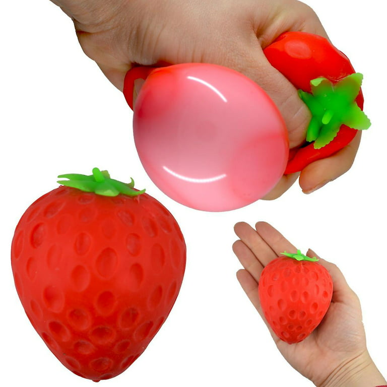Squishy Stress Balls Fruit Squeeze Ball - 3 Pack Fun Dough Ball Sensory  Fidget Toys Stress Ball for Kids ＆ Adults, Ideal for Autism/ADHD/Teens  Anxiety