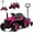 Magenta, variant on iRerts 12V Ride on Tractor with Detachable Garden Cart, Kids Ride on Toys with Remote Control, Bluetooth, Music, Radio, Battery Powered Electric Cars Tractor for Kids Boys Girls, Magenta
