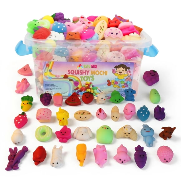 KITUTING Juguetes Mochi Squishy 80 Piezas Set Multicolor