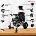 thumbnail image 2 of Bangeran - Thunderbolt Nouveau Fauteuil Roulant Électrique Inclinable Robuste et Convivial, Fauteuil Roulant Portable et Pliable, 2 of 5