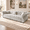 Gray, variant on TaiEnjoy 83.8" Queen Sleeper Sofa Bed, 3-in-1 Velvet Pull Out Couch with 26" Deep Seat, Chesterfield Sofa with Rolled Arms & Floral Tufting, Convertible 4-Seat Couch for Living Room, Beige