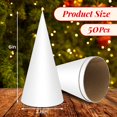 Thick Christmas Paper Mache STF9 Trees,Cardboard Craft Cones, Paper