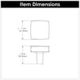 thumbnail image 2 of Belwith-Keeler B077986SN 1.25 in. Coventry Cabinet Knob, Satin Nickel, 2 of 7
