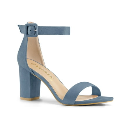 

Allegra K Women s Sandals High Heels Chunky Heels Ankle Strap Sandals