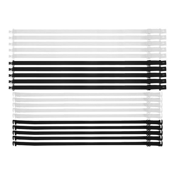 OUNONA 20pcs Bow Tie Strap Extender Adjustable Jk Uniforms Bow Tie Strap Elastic Bowtie Band For Sailor Suits Bow Ties Diy Accessories