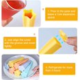 thumbnail image 3 of Silicone Ice Pop Molds Popsicles Molds, 8 PCS Reusable Hand Held Popsicles Makers, Multicolored Round Shaped Ice Pop Molds for DIY Ice Cream Jelly Chocolate, 3 of 3