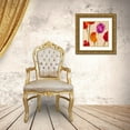 thumbnail image 3 of Villa, Luca 26x26 Gold Ornate Wood Framed with Double Matting Museum Art Print Titled - Tulip Funk (detail), 3 of 4