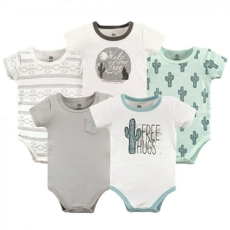 UPC: 0660168908183 | Yoga Sprout Baby Boy Cotton Bodysuits 5pk  Free Hugs  0-3 Months