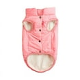 thumbnail image 3 of Zhuge Chaqueta de invierno cortavientos para perros: abrigo cálido de 2 capas con forro polar para perros pequeños, medianos y grandes | Chaleco para clima frío (XS, rosa), 3 of 4