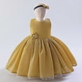 thumbnail image 2 of Lujianch Robe de Concours Florale pour Filles Robe de Fête Robe de Princesse pour Enfants Grande Taille Robes de Vacances pour Adolescentes Taille 4-5 Ans, 2 of 5