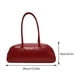 thumbnail image 2 of Bolso Mujer Versátil Hombro Cierre Cremallera Citas para Niñas Vino Rojo Rojo, 2 of 6