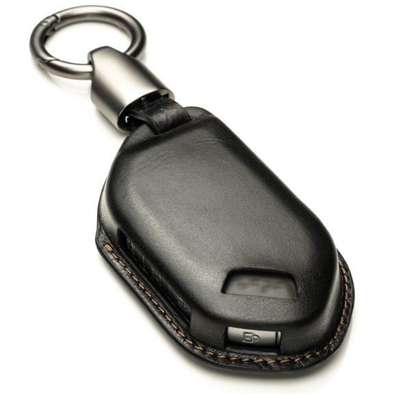 Vitodeco Superior 3D Premium Genuine Leather Smart Key Fob Case Compatible with Kia Telluride, Kia Sorento, Kia EV9, Kia K5 GT, Kia Carnival (Black)
