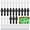 white+black, variant on 26-Pack Pro Resin Foosball Players Set - 13 Black/13 Yellow Replacement Foosball Men for Tournament Tables (5/8" Rod Fit)