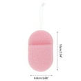 thumbnail image 4 of Unique Bargains 1 Pc Compressed Facial Sponge Glove Type Reusable Cleansing Puff Pink, 4 of 5
