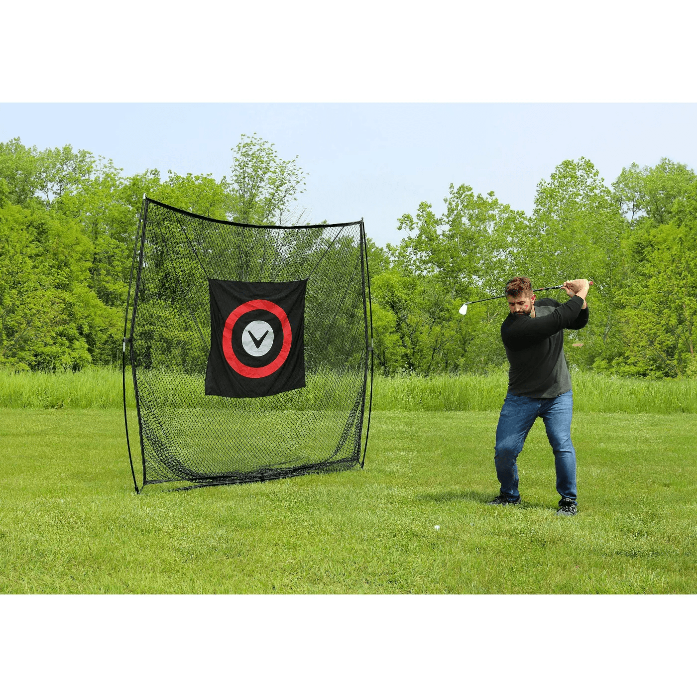Callaway Golf Practice Hitting Net Driving Range, 7' X 7'