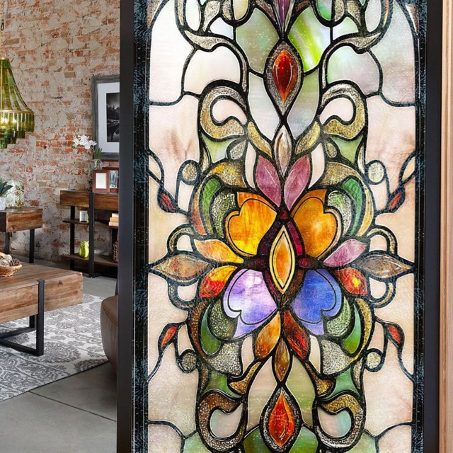 BotaniNest Window Clings Decorative Stickers Removable Translucent Film For Home Glass