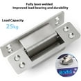 thumbnail image 3 of Hidden Door Hinge 5 Inch Hidden Hinges for Doors 304 Stainless Steel Hidden Door Hinges Heavy Duty Invisible Hinge 3mm Thicknesse Hidden Hinges for Doors Silent and Smooth 1pcs, 3 of 4