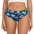 thumbnail image 1 of Balery Fresh Blueberries Ropa Interior de Algodón para Mujer con Dibujo – Braguitas Cómodas y Elásticas, Estilo Clásico-3X-Large, 1 of 6