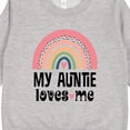 thumbnail image 3 of Inktastic My Auntie Loves Me Niece Rainbow Toddler Sweatshirt, 3 of 4