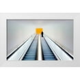thumbnail image 1 of Hageman, Michiel 14x10 White Modern Wood Framed Museum Art Print Titled - Whos Afraid of Black-Yellow and Grey, 1 of 4