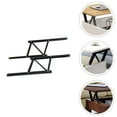 thumbnail image 1 of WRISTBIQUE 1Pair Black Tea Table Bracket Folding Frame with Buffer Buffer and Convenient Furniture Accessory, 1 of 5