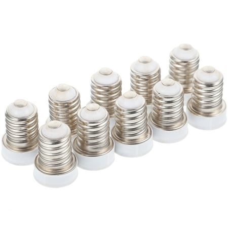 

Lampholder Adapter Light Bulb Converter Socket Copper Adapters Screw 10 Pcs White