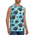thumbnail image 2 of Xecao Graduation Hats1 Print Men's Tank Top: Sleek Sleeveless Tee for Casual Sports and Beach Occasions-XX-Large, 2 of 7