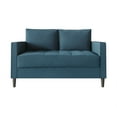 thumbnail image 7 of Castle Place Classic Linen Upholstered Loveseat, Blue, 7 of 7