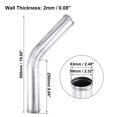 thumbnail image 5 of OD 2.48" 63mm Length 19.69" 500mm Aluminum Alloy Car Tube Intercooler Pipe 45 Degree Air Intake Tube, 5 of 7