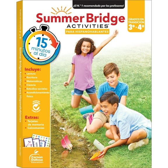 Summer Bridge Activities Spanish 3-4 Workbook (160 pages) Grade 3-4