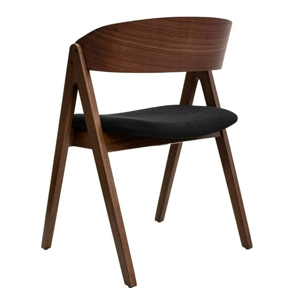 Set De 2 Sillas Victoria Negra Estilo Natural Sala Comedor Cocina