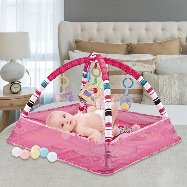 Baby Activity Gym Mat Ball Pit Creative Combination Baby Play Mat with 18 Pcs Ocean Balls Motor
