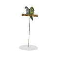 thumbnail image 4 of Percha para pájaros, gimnasio de juegos para pájaros, parque infantil, juguetes para morder, parque de juegos portátil de madera para loros redondo, 4 of 9