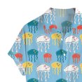 thumbnail image 6 of Floenr Mens T Shirts,Summer Men's Cotton Plus Size Men's Short-sleeved Hawaiian Print Men's Shirt, 6 of 9