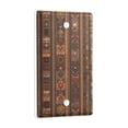 thumbnail image 2 of Yayeee Blank Wall Plate Cover 1-Gang 4.5"x2.7" Home Unused Decorative Outlet, Brown Tribal Pattern, 2 of 7