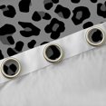thumbnail image 4 of jejeloiu Leopard Cheetah Pattern Black Out Curtains,Chic Minimalist Aesthetic Curtains Pack of 2 (42x63 Each),Gray Wildlife Print Bedroom Curtains For Kids,Luxury Bedroom Decor, 4 of 6