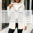 thumbnail image 4 of Aswuknt Womens Fleece Hooded Vest Plush Zip Up Sleeveless Jacket Long Vests For Casual Daily Wear Layering Fall Winter Outerwear, 4 of 9