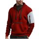 thumbnail image 2 of pstuiky Camisas de invierno de manga larga para hombre, Sudadera con capucha y cremallera de manga larga con bloques de color para hombre Tops de hombre xl, 2 of 4