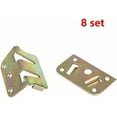 thumbnail image 4 of Heavy Duty Wood Bed Rail Bracket Slat Connector Support - Metal Fastener Set of 8$$Hardware, 4 of 8
