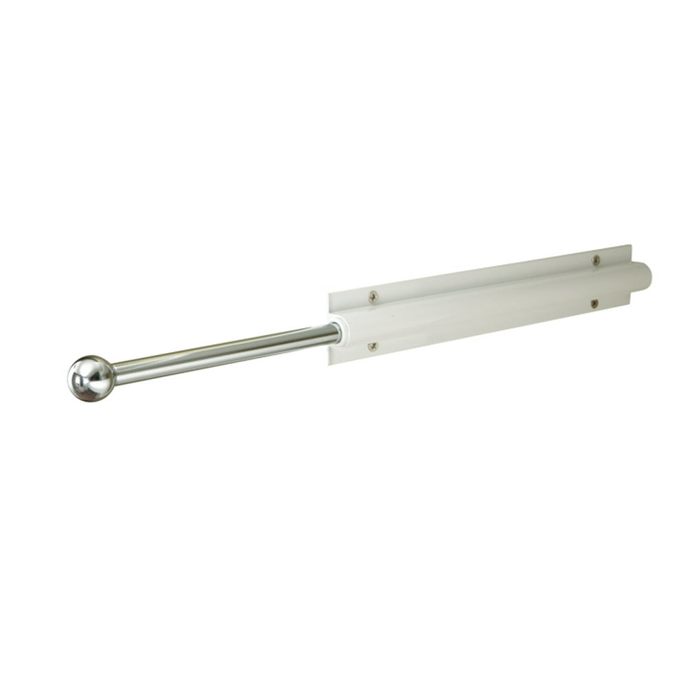 Easy Track RA1204 White Sliding Wardrobe Rod