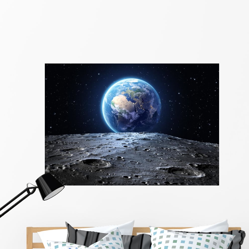 Blue Earth Seen from Wall Decal by Wallmonkeys Peel and Stick Graphic ...