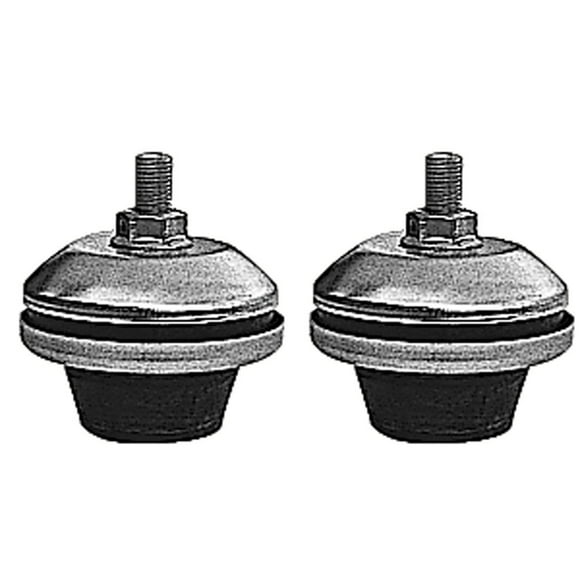 Trans Dapt Motor Mount 9314 Biscuit Pivot Ball; Black; Rubber; 1 Pair Of Mounts