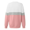 thumbnail image 4 of AOOCHASLIY Women's 2023 Sweatshirt Women's Fashion Pullover Round-Neck Long Sleeve Color Blouses Sweater Tops, 4 of 4