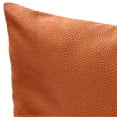 thumbnail image 2 of Jordan Manufacturing 20" x 20" Rust Solid Square Reversible Decorative Throw Pillow with Front Button, 2 of 5