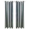 thumbnail image 3 of Outdoor Decor Seascapes Stripe Outdoor Grommet Top Panel (Set of Two) 50 x 84 Black, 3 of 5